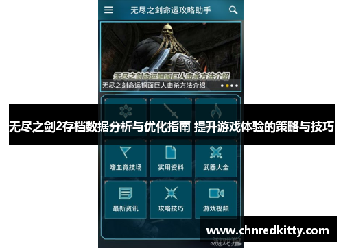 无尽之剑2存档数据分析与优化指南 提升游戏体验的策略与技巧